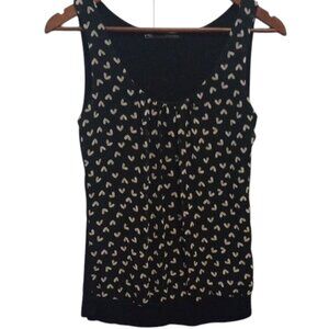 Maurices Black & White Heart Tank Top Women’s Small